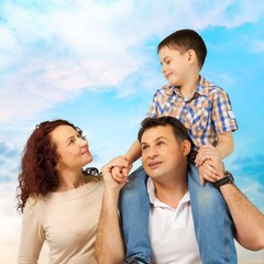 Family, Cheerful, Happiness.