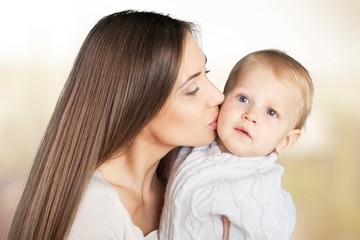 Mother, mom, smiling.