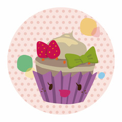 decorating cake flat icon elements background,eps10