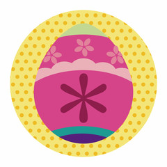 easter egg flat icon elements background,eps10