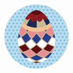 easter egg flat icon elements background,eps10