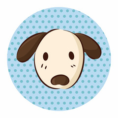 Animal dog flat icon elements, eps10