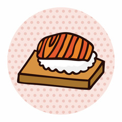 fast food sushi flat icon elements,eps10