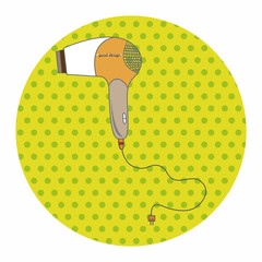 hair products theme hair dryer elements