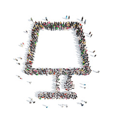 people in the shape of a floor lamp.