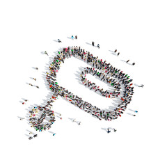 people in the shape of a mixer.