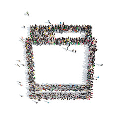 people in the shape of  dishwasher.