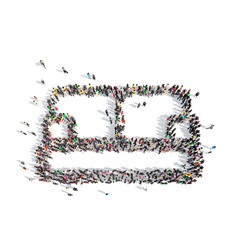 people in theshape of the sofa.