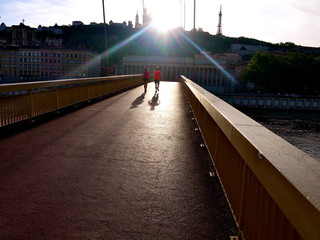 course &agrave; pieds en ville