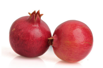 Pomegranate isolated on white background