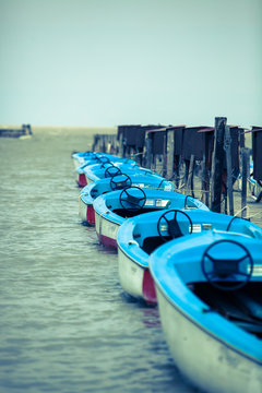 Line of boats