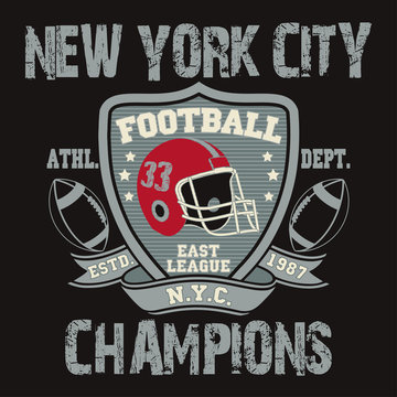 New York Sport Typography, Football Logo