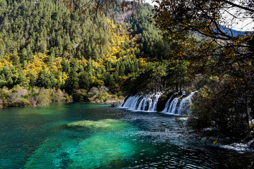 Bonsine Falls,Jiuzhaigou National Park.