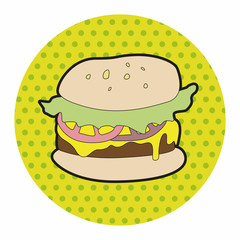 hamburger theme elements vector,eps