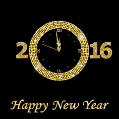 Obraz na płótnie Canvas New Year Clock 