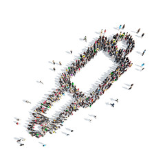  people in the shape of automotive parts.