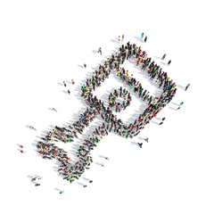  people in the shape of automotive parts.