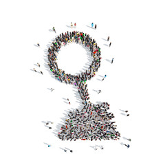  people in the shape of automotive parts.