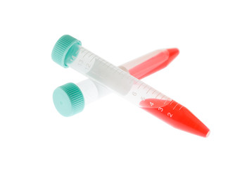 solution in centrifuge tube