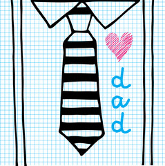 Love dad necktie
