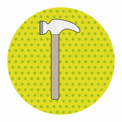 work tool hammer theme elements vector,eps
