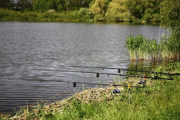 Fishing on the lake