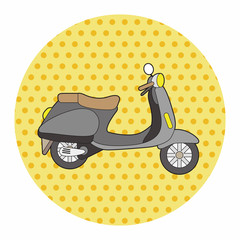 transportation motor theme elements vector, eps