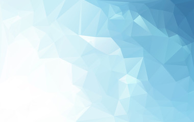 Blue Polygonal Mosaic Background, Creative Design Templates