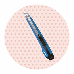 stationary utility knife theme elements vector,eps