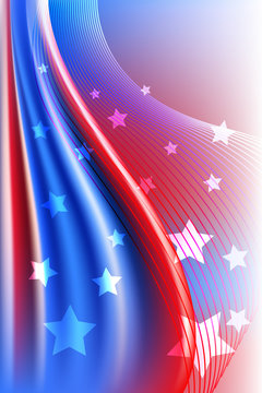 Patriotic Background. 
Elements are in separate layers and grouped. Very easy to edit, It contains EPS10 with large resolution JPG.