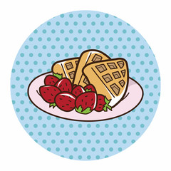 pancake theme elements vector,eps