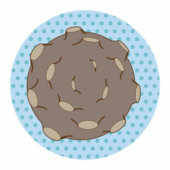 Space Meteorite theme element vector,eps
