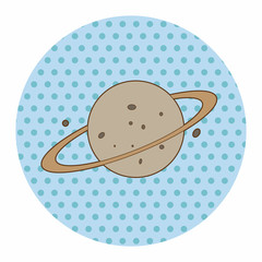 Space planet theme elements vector,eps