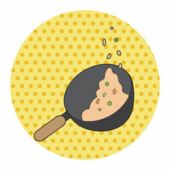 Kitchenware pan theme elements vector,eps