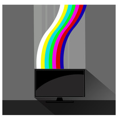 color light of tv