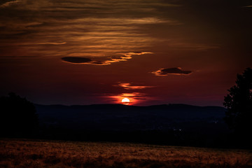 Sonnenuntergang - Wiehengebierge