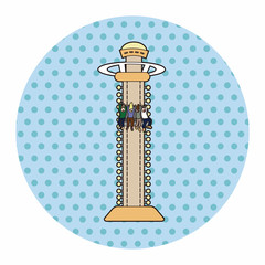 free fall theme elements