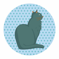 animal cat cartoon theme elements