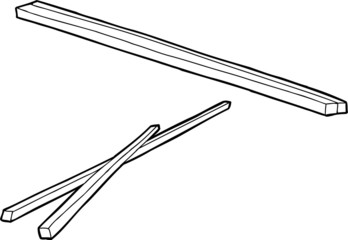 Outlined Wooden Chopsticks