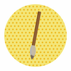 work tool painting brush theme elements vector,eps