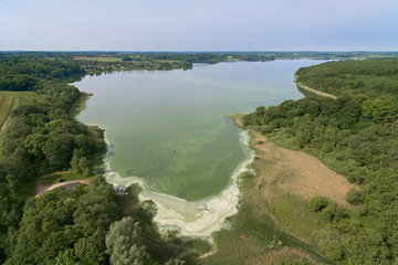 Aerial view of Sjaelsoe lake, Denmark