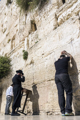 Betende an der Klagemauer