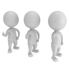 People showing thumbs up