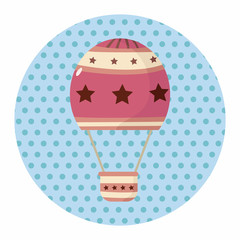 style hot air ballon theme elements vector,eps