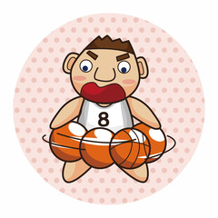 basketball player elements vector,eps