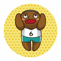 basketball player elements vector,eps