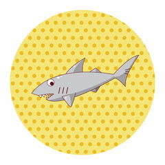 shark cartoon theme elements vector,eps