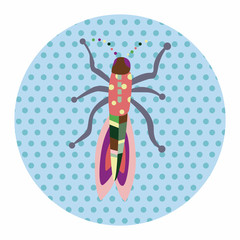 bug cartoon elements vector,eps