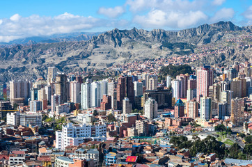 Cityscape of La Paz, Bolivia