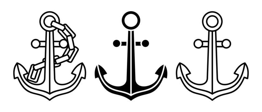 Outline image of anchor